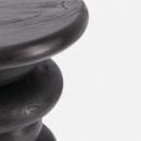 Mesa Auxiliar Redonda Geoforma- 40 Cm ø- Color Negro- Terrazza®- Interior y Exterior  TERRAZZA COLLECTION