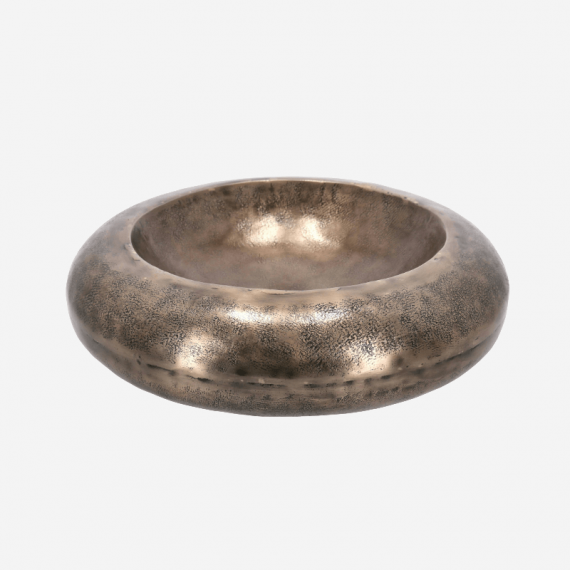 Bowl Decorativo Lekani- 45 X 11 Cm- Color Dorado- Decoración Interior- Terrazza®  TERRAZZA COLLECTION