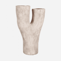 Jarrón Macetero Decorativo Nomada- Terracota Natural-  31 X 15 X 48,5 Cm- Color Beige Natural- Decoración Interior- Terrazza®  T