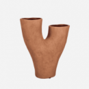 Jarrón Macetero Decorativo Nomada- Terracota Natural- 31 X 11,5 X 34 Cm- Color Marrón- Decoración Interior- Terrazza®  TERRAZZA 