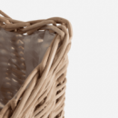 Cesta Decorativa Klados- Ratán Natural- 100 X 52 X 65 Cm- Terrazza®- Interior y Exterior  TERRAZZA COLLECTION