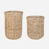 Set de 2 Macetas/jardineras Sauce- Ratán Natural- Terrazza®- Interior y Exterior  TERRAZZA COLLECTION