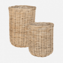 Set de 2 Macetas/jardineras Sauce- Ratán Natural- Terrazza®- Interior y Exterior  TERRAZZA COLLECTION