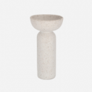 Jarrón Macetero Decorativo Keri- CERÁMICA-11,2 X 22,5 Cm- Color Blanco Mate- Decoración Interior- Terrazza®  TERRAZZA COLLECTION