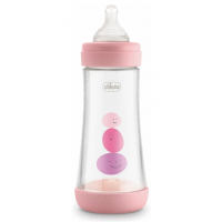 CHICCO Biberon Plastico T Silicona  PERFECT5 Ros