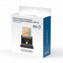 Lector de Tarjetas Inteligentes Dnie USB AISENS ASCR-SN05-BK