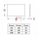 Chapa Damero Aluminio Natural - Dimensión 500 X 500 Mm