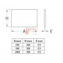 Chapa Damero Aluminio Natural - Dimensión 1000 X 500 Mm