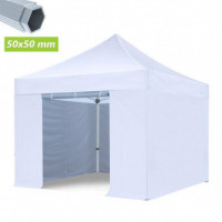 Carpa Profesional HEX.50 con Paredes Blanca DONNA GARDEN 3X3 Metros
