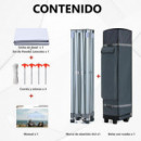 Carpa Profesional HEX.50 con Paredes Blanca DONNA GARDEN 3X3 Metros