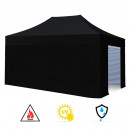 Carpa Profesional HEX.50  con Paredes Negra DONNA GARDEN 4X6 Metros
