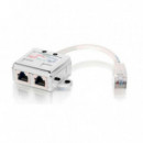 EQUIP Adaptador RJ45 CAT5E 1 Macho a 2 Hembras