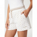 Pantalón Corto Estampado en Efecto Neopreno de GUESS