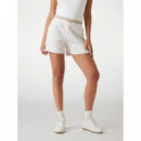 Pantalón Corto Estampado en Efecto Neopreno de GUESS