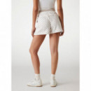 Pantalón Corto Estampado en Efecto Neopreno de GUESS