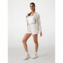 Pantalón Corto Estampado en Efecto Neopreno de GUESS