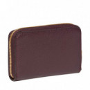 Cartera Cuadrada con Cremallera y Logo en Lámina Metálica  CALVIN KLEIN