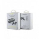 GUESS Auricular BLUETOOTH con Base Cargadora Plateado GUTWSC2MCDSE