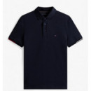 TOMMY HILFIGER - Interlock Flagcuff Slim Fit Polo - DW5 - F|MW0MW39348/DW5