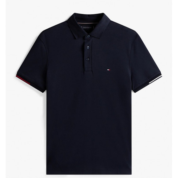 TOMMY HILFIGER - Interlock Flagcuff Slim Fit Polo - DW5 - F|MW0MW39348/DW5