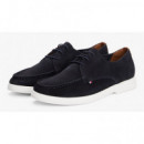 TOMMY HILFIGER - TOMMY HILFIGER Suede Moc T Derby - DW5 - F|FM0FM05495/DW5