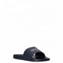 TOMMY HILFIGER - Hilfiger Print Tumble Pool Slide - DW5 - F|FM0FM05505/DW5