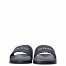 TOMMY HILFIGER - Hilfiger Print Tumble Pool Slide - DW5 - F|FM0FM05505/DW5