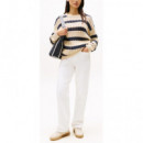 TOMMY HILFIGER - Dnm White Relaxed St - Ybr - F|WW0WW45677/YBR
