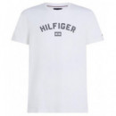 TOMMY HILFIGER - Hilfiger Flock Tee - Ybr - F|MW0MW39357/YBR