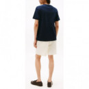 TOMMY HILFIGER - Outline Flag Script Tee - DW5 - F|MW0MW39360/DW5