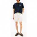 TOMMY HILFIGER - Outline Flag Script Tee - DW5 - F|MW0MW39360/DW5