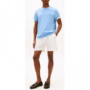 TOMMY HILFIGER - Outline Flag Script Tee - C14 - F|MW0MW39360/C14