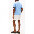 TOMMY HILFIGER - Outline Flag Script Tee - C14 - F|MW0MW39360/C14