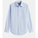 TOMMY HILFIGER - Flex Poplin Mini Print Rf Shirt - C14 - F|MW0MW39438/C14