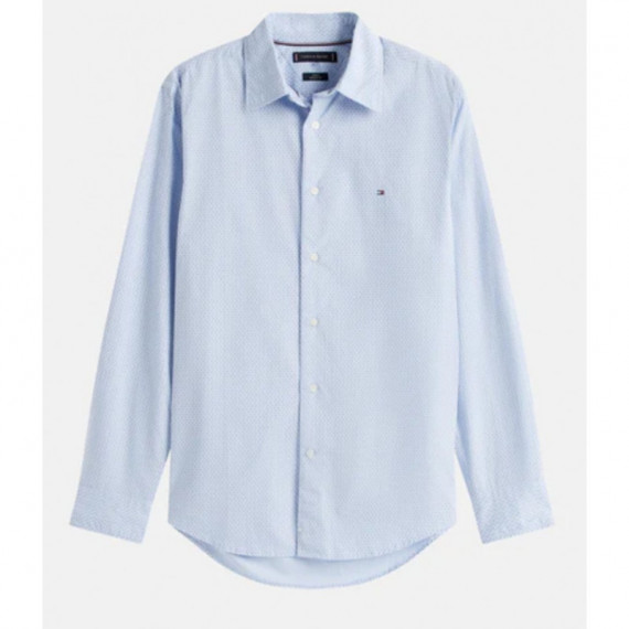 TOMMY HILFIGER - Flex Poplin Mini Print Rf Shirt - C14 - F|MW0MW39438/C14