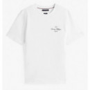 TOMMY HILFIGER - Outline Flag Script Tee - Ybr - F|MW0MW39360/YBR
