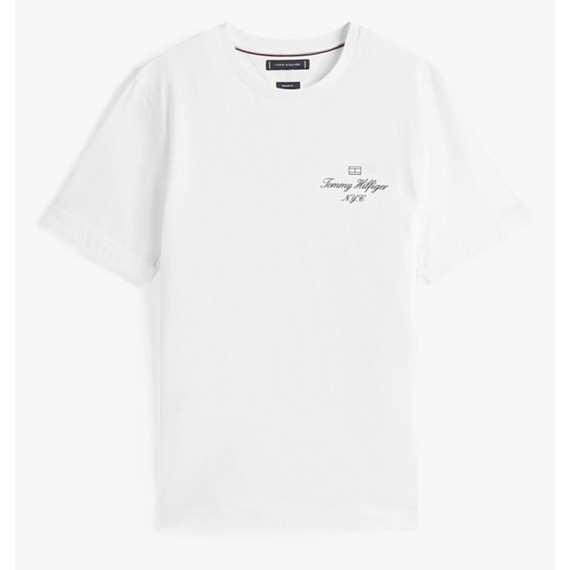 TOMMY HILFIGER - Outline Flag Script Tee - Ybr - F|MW0MW39360/YBR