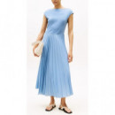 TOMMY HILFIGER - 5X2 Rib MIDI F&f Drs - C2B - F|WW0WW44491/C2B