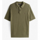 TOMMY HILFIGER - Cable Knitted S/s Polo - Pli - F|MW0MW40701/PLI