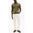 TOMMY HILFIGER - Cable Knitted S/s Polo - Pli - F|MW0MW40701/PLI