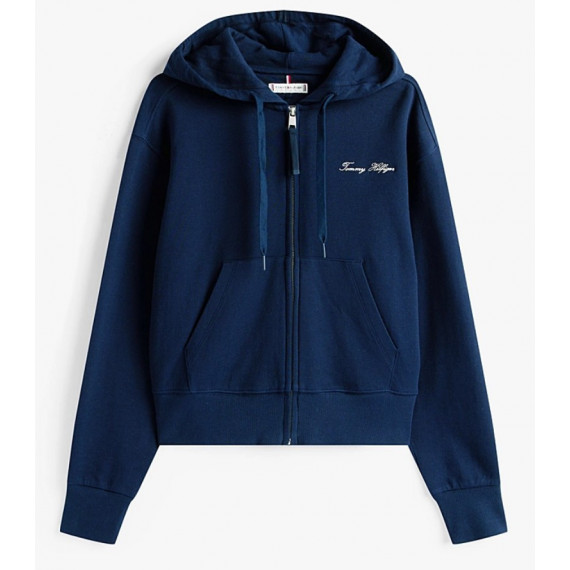 TOMMY HILFIGER - Script Reg Pique Zip-up Hoodie - C1G - F|WW0WW45742/C1G