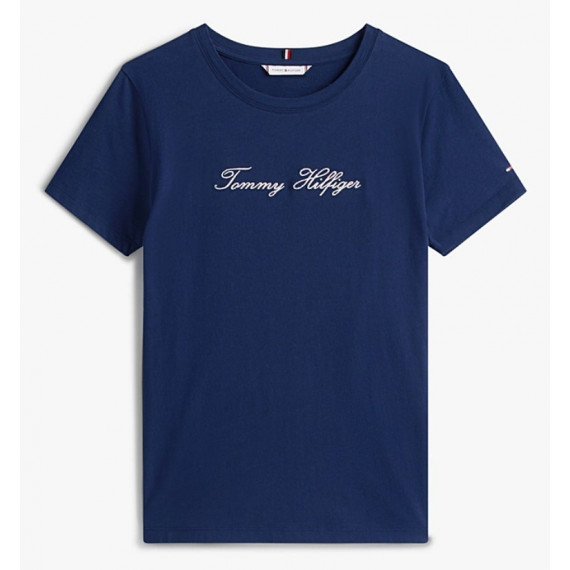 TOMMY HILFIGER - Lurex Script Reg C-nk Ss Tee - C1G - F|WW0WW47210/C1G