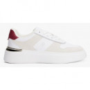 TOMMY HILFIGER - Th Fashion Court Mix Sneaker - Ybs - F|FW0FW08632/YBS