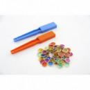 Conjunto 2 Varitas y 100 Fichas Magneticas  TICKIT