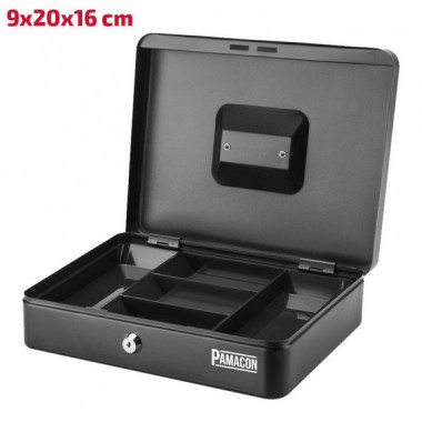 Caja Caudales Gris PAMACON 9X20X16 Cm