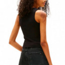 Camiseta sin Mangas con Insignia Delgada  TOMMY HILFIGER