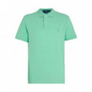 Polo de Piqué de Algodón Entallado  RALPH LAUREN
