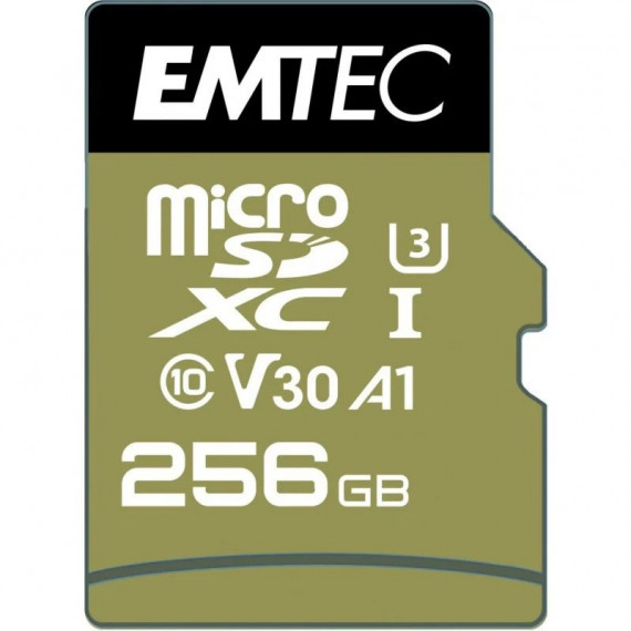 Memoria Micro Sd 256GB EMTEC Speedin Pro C10 + Adaptador Sd