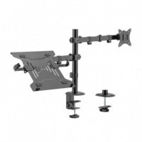 Soporte de Mesa Monitor/notebook AISENS Reg.altura Gir. Incl. 17"-32" 9KG Black