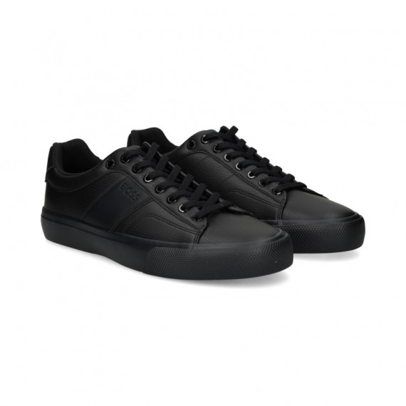 Deportivo Piel Lisa+granulada Negro  HUGO BOSS